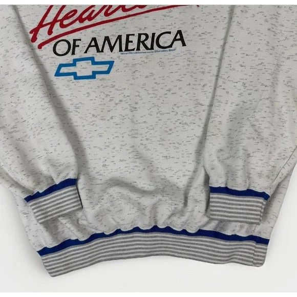 Vintage 1990 Chevrolet Heartbeat Of America Sweatshirt Size Large Swingster